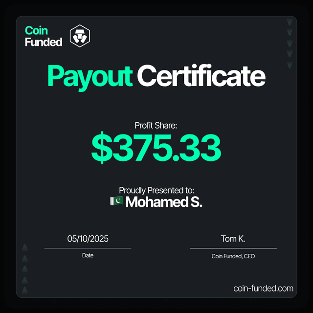 Real payout certificate #19