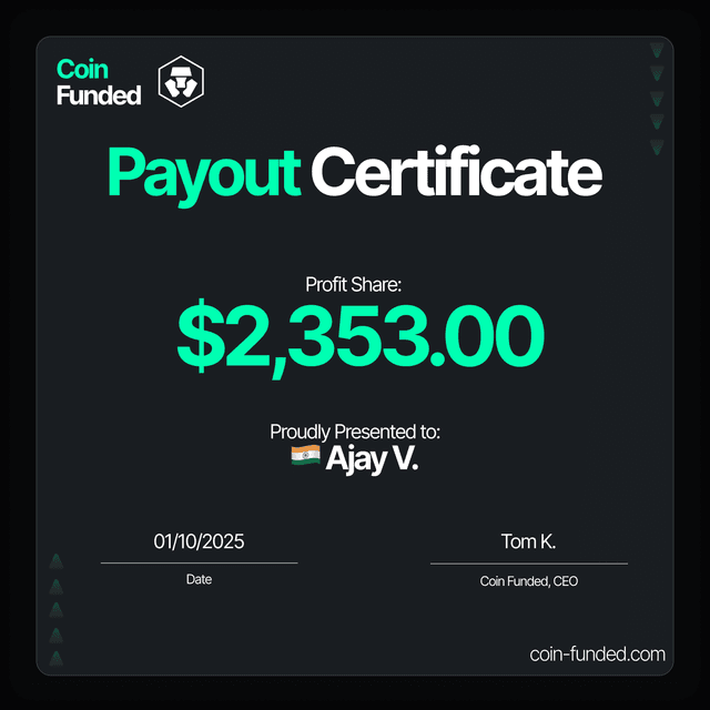 Real payout certificate #22